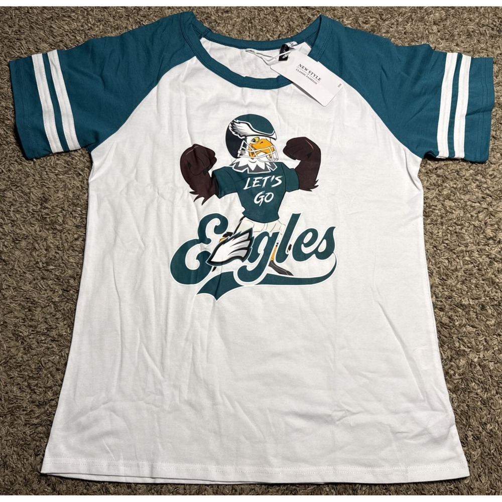 NEW New Style Philadelphia Eagles NFL Women's Mascot T-Shirt (Small)